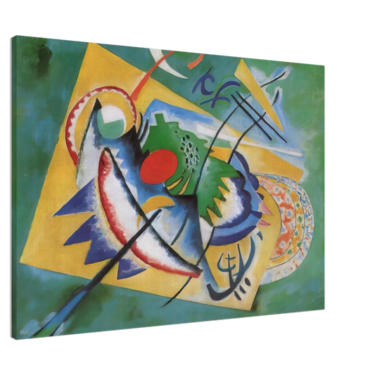 Wassily Kandinsky - RED OVAL 1920 Canvas - 20x30 cm / 8x12 inches-canvas