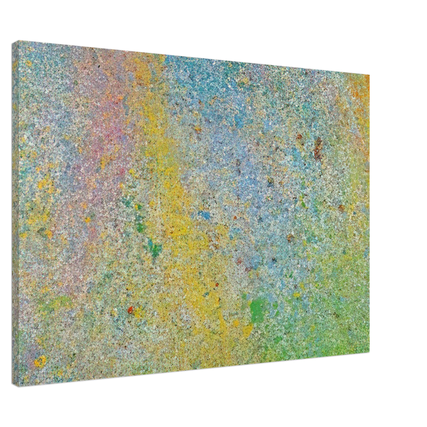 Walasse Ting - Milky Way - 1966 Canvas - 20x30 cm / 8x12 inches-canvas