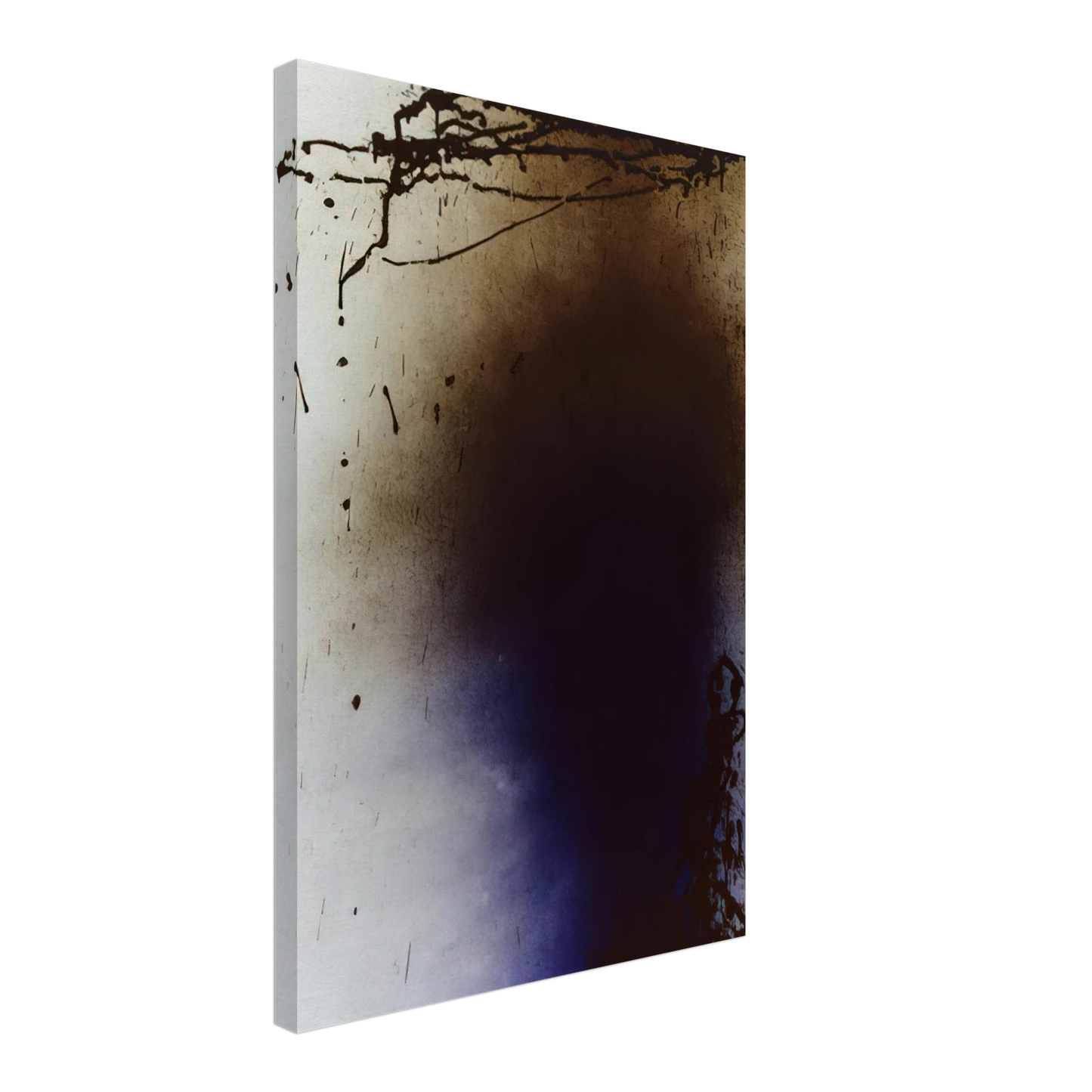 Hans Hartung - Untitled T1989-U11 - 1989 Canvas - 40x60 cm / 16x24 inches-canvas