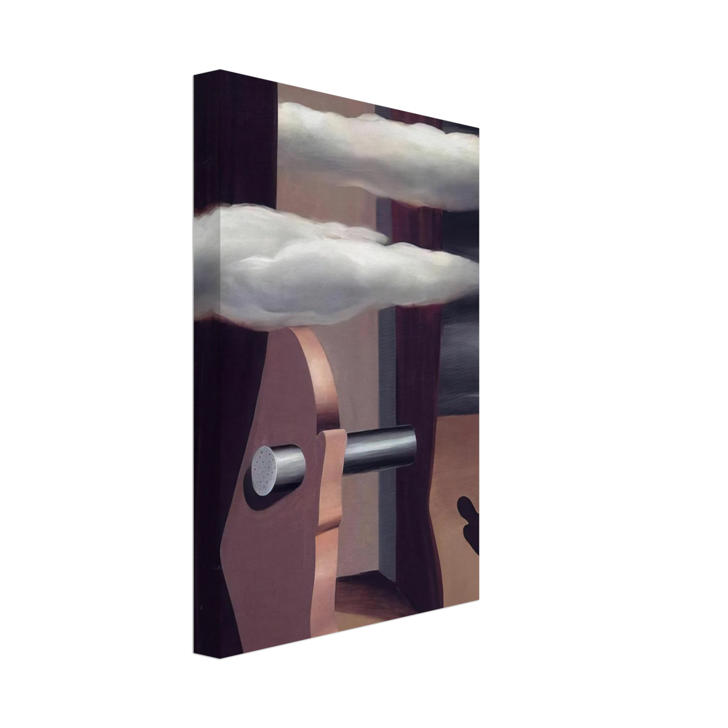 Rene Magritte - THE CATAPULT OF DESERT 1926 Canvas - 70x100 cm / 28x40 inches-canvas