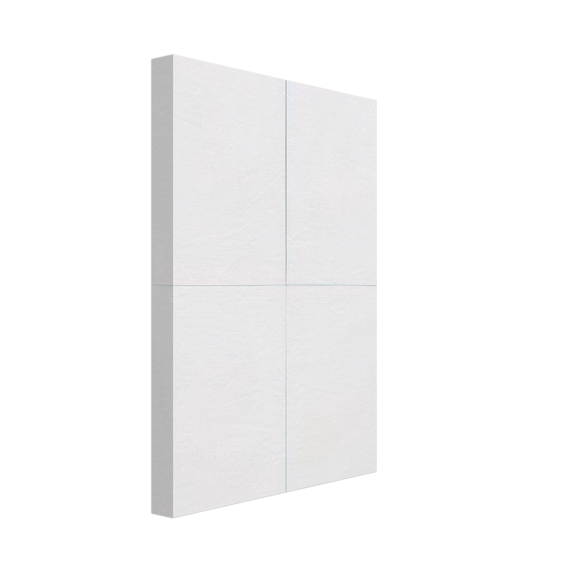 Robert Rauschenberg - WHITE PAINTING FOUR PANEL 1951 Canvas - 40x60 cm / 16x24 inches-canvas