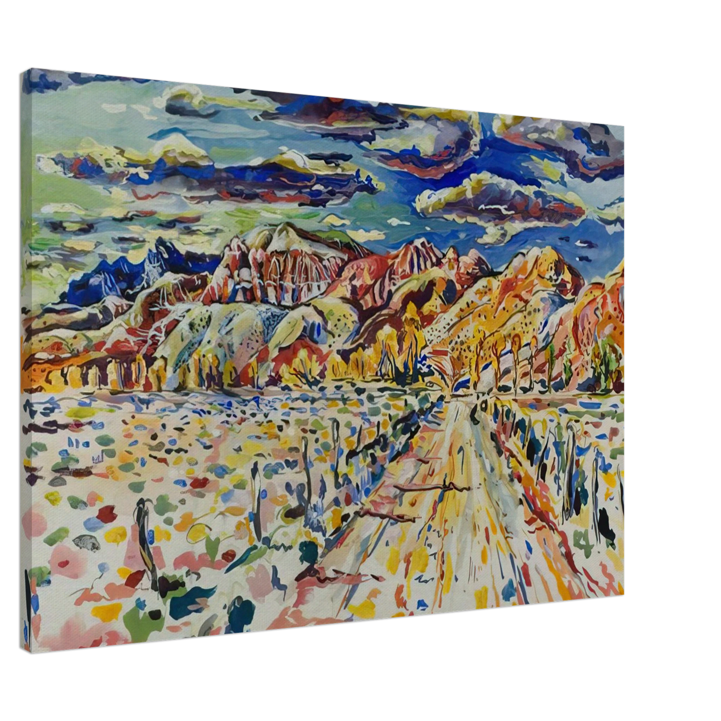 Ivan Albright - RANCH WYOMING 1946 Canvas - 20x30 cm / 8x12 inches-canvas