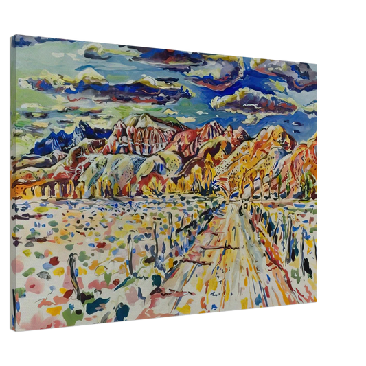 Ivan Albright - RANCH WYOMING 1946 Canvas - 20x30 cm / 8x12 inches-canvas