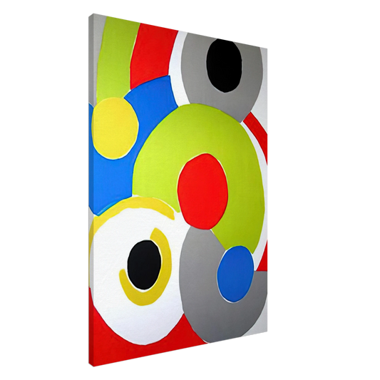 Sonia Delaunay - COMPOSITION 1 Canvas - 20x30 cm / 8x12 inches-canvas