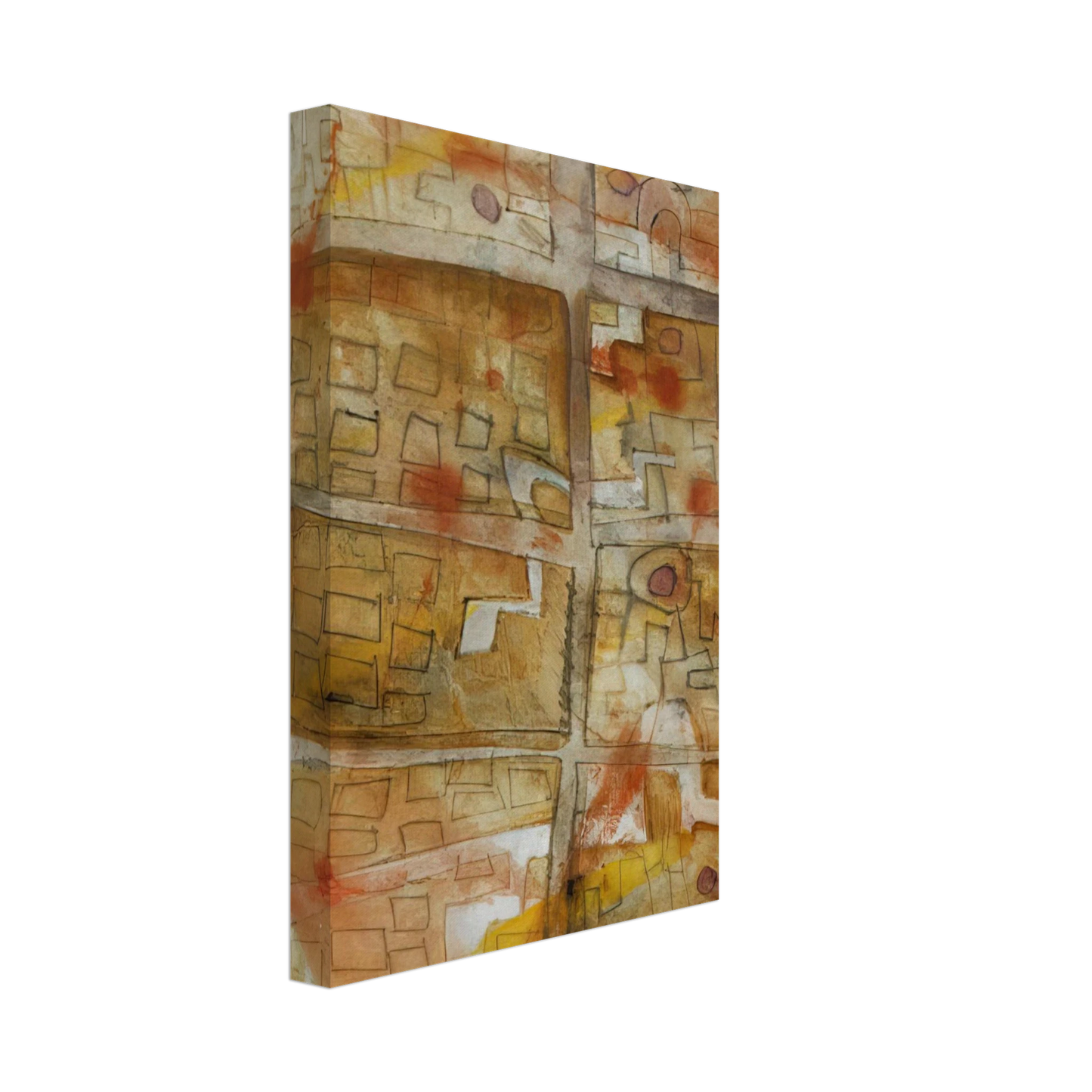 Keith Haring - UNTITLED 1978 3 Canvas - 70x100 cm / 28x40 inches-canvas