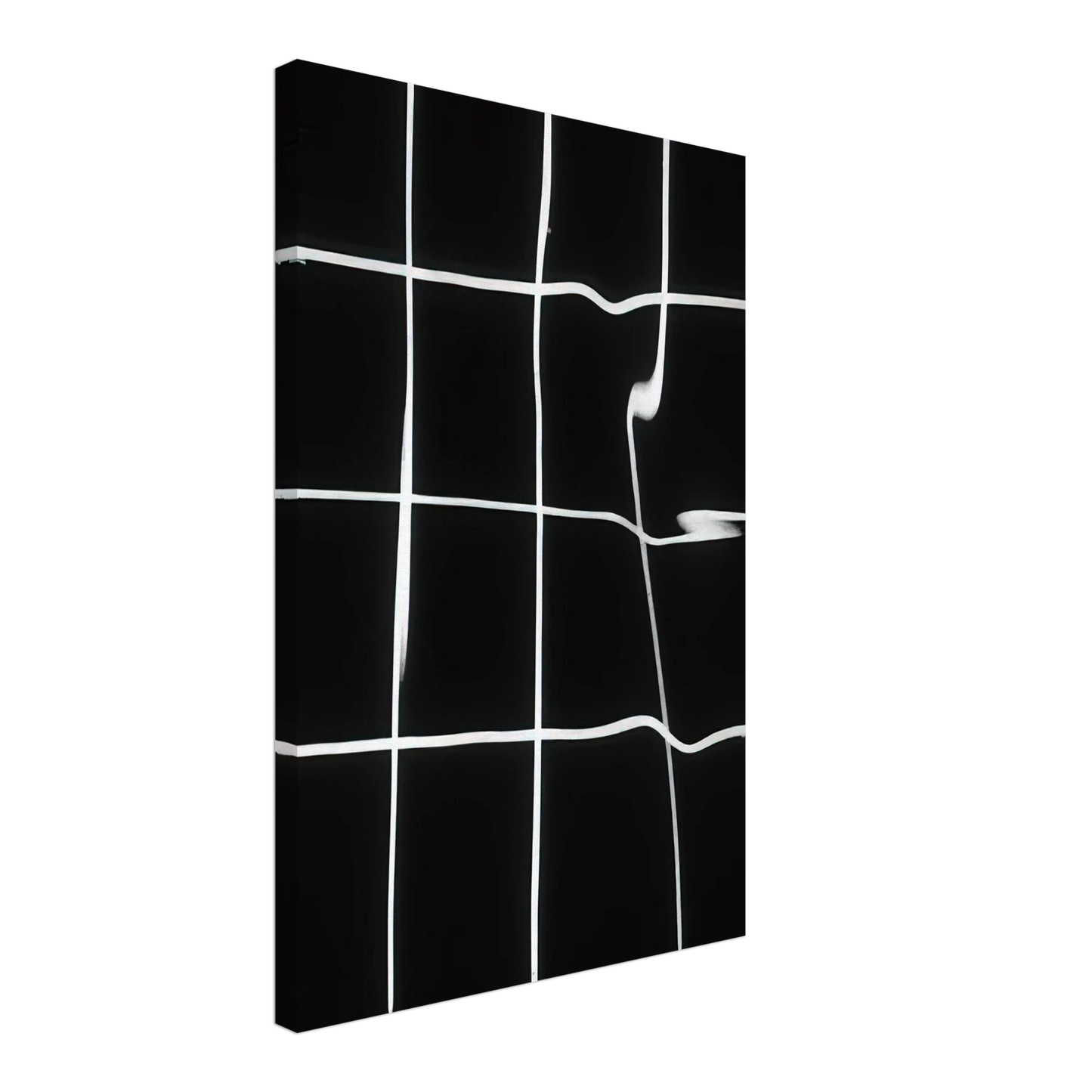 Francois Morellet - Reflections in water deformed by the spectator - 1964 Canvas - 70x100 cm / 28x40 inches-canvas