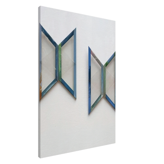 Carla Accardi - Quattro trapezi azzurri - 1978 Canvas - 20x30 cm / 8x12 inches-canvas