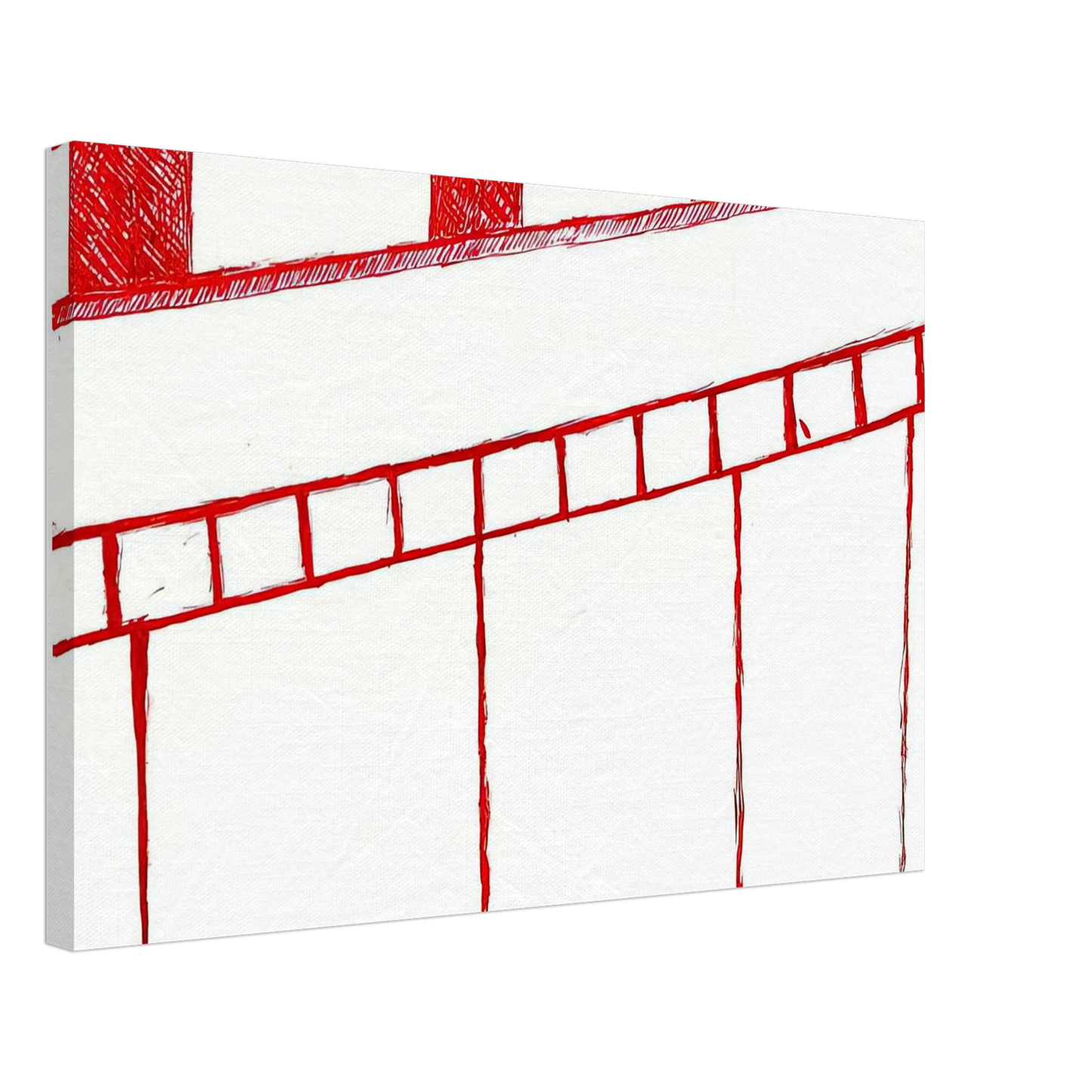 Louise Bourgeois - UNTITLED 1995 0 Canvas - 40x60 cm / 16x24 inches-canvas