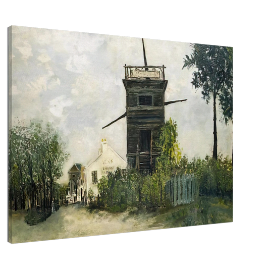 Maurice Utrillo - THE WINDMILL AT SANNOIS 1912 Canvas - 20x30 cm / 8x12 inches-canvas