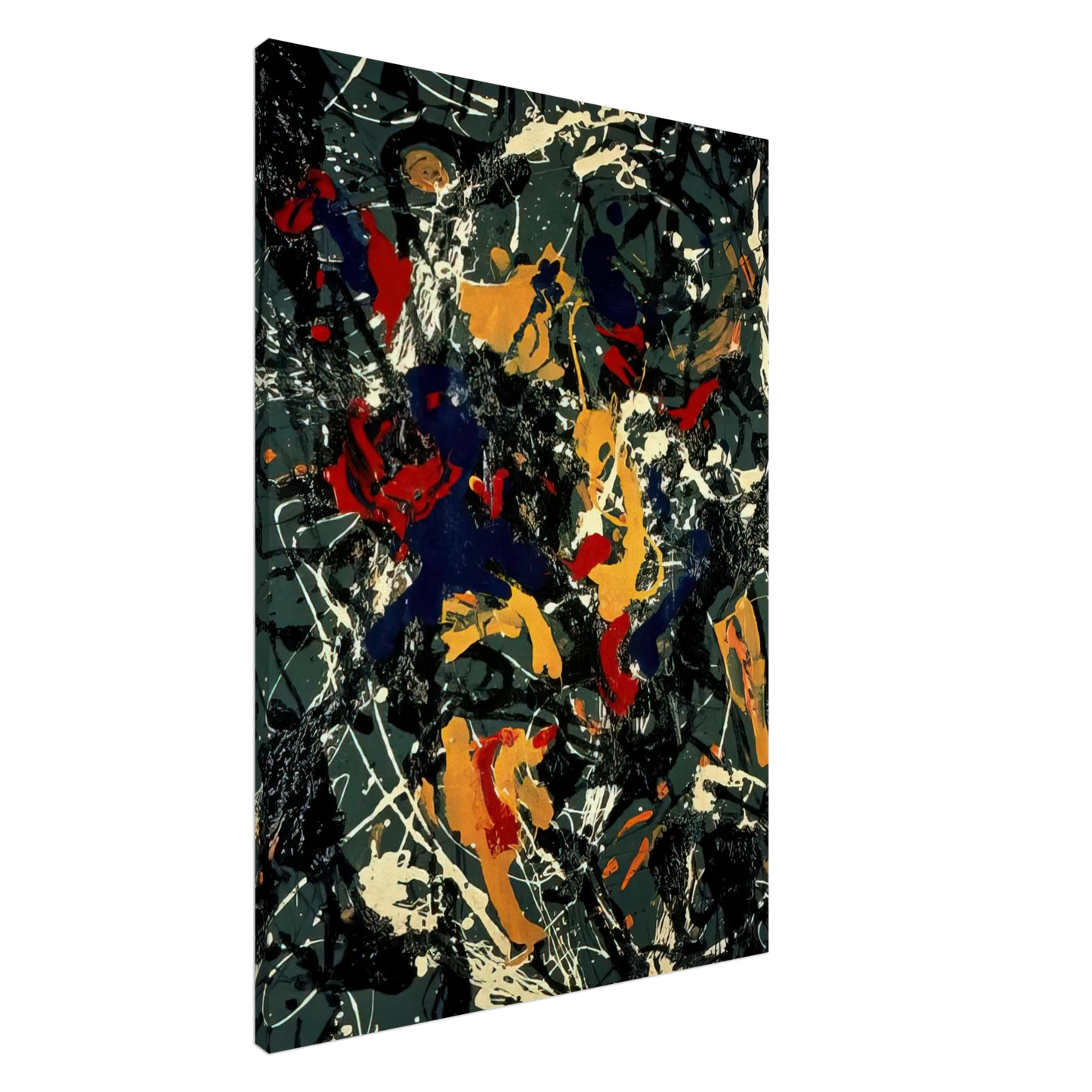 Jackson Pollock - NUMBER 3 1948 Canvas - 20x30 cm / 8x12 inches-canvas