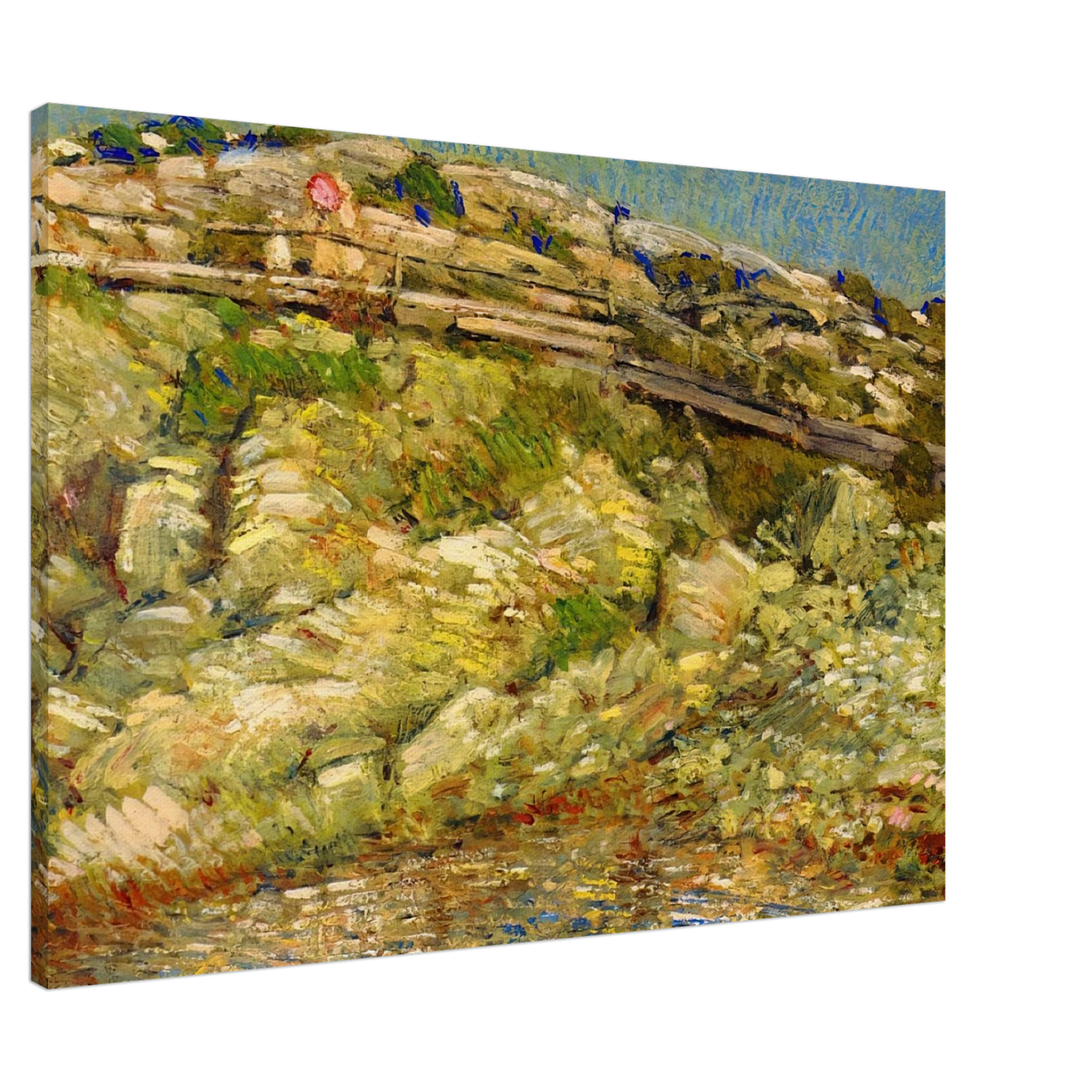 Childe Hassam - Walk Around the Island Canvas - 20x30 cm / 8x12 inches-canvas