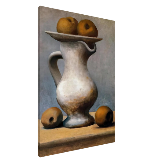 Pablo Picasso - Still life with pitcher and apples Canvas - 20x30 cm / 8x12 inches-canvas