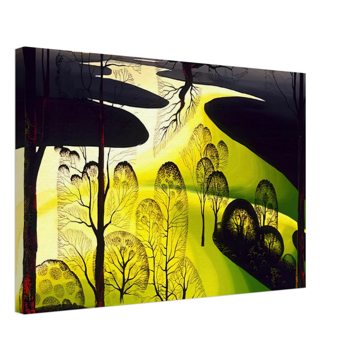 Eyvind Earle - Early Spring Canvas - 70x100 cm / 28x40 inches-canvas