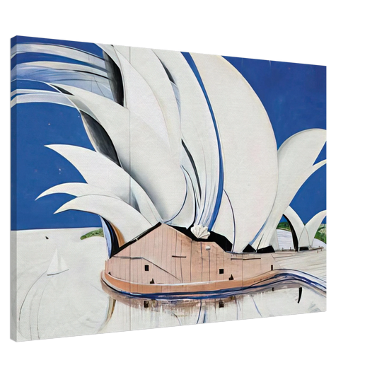 Brett Whiteley - Opera House - 1982 Canvas - 20x30 cm / 8x12 inches-canvas