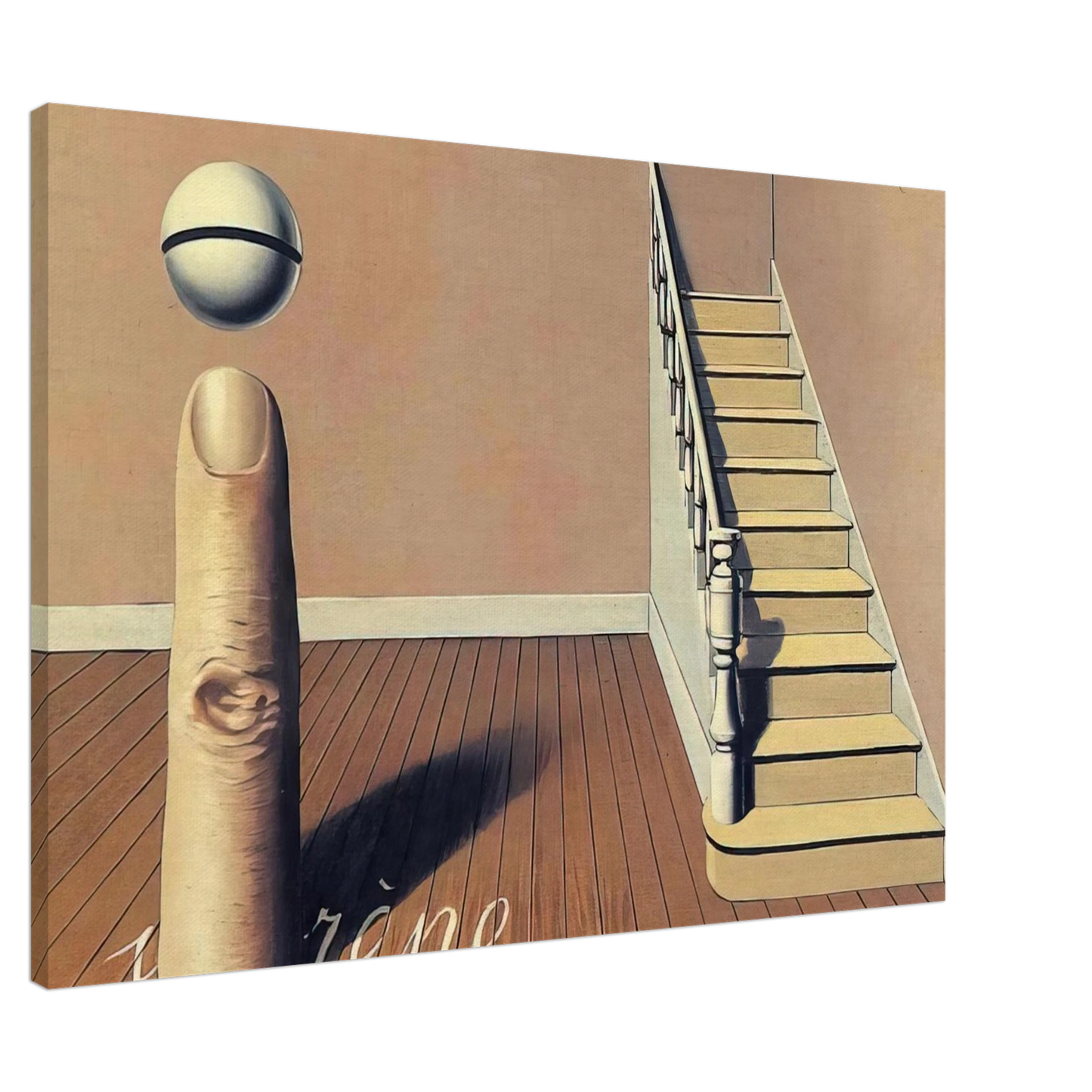 Rene Magritte - FORBIDDEN LITERATURE THE USE OF THE WORD 1936 Canvas - 20x30 cm / 8x12 inches-canvas