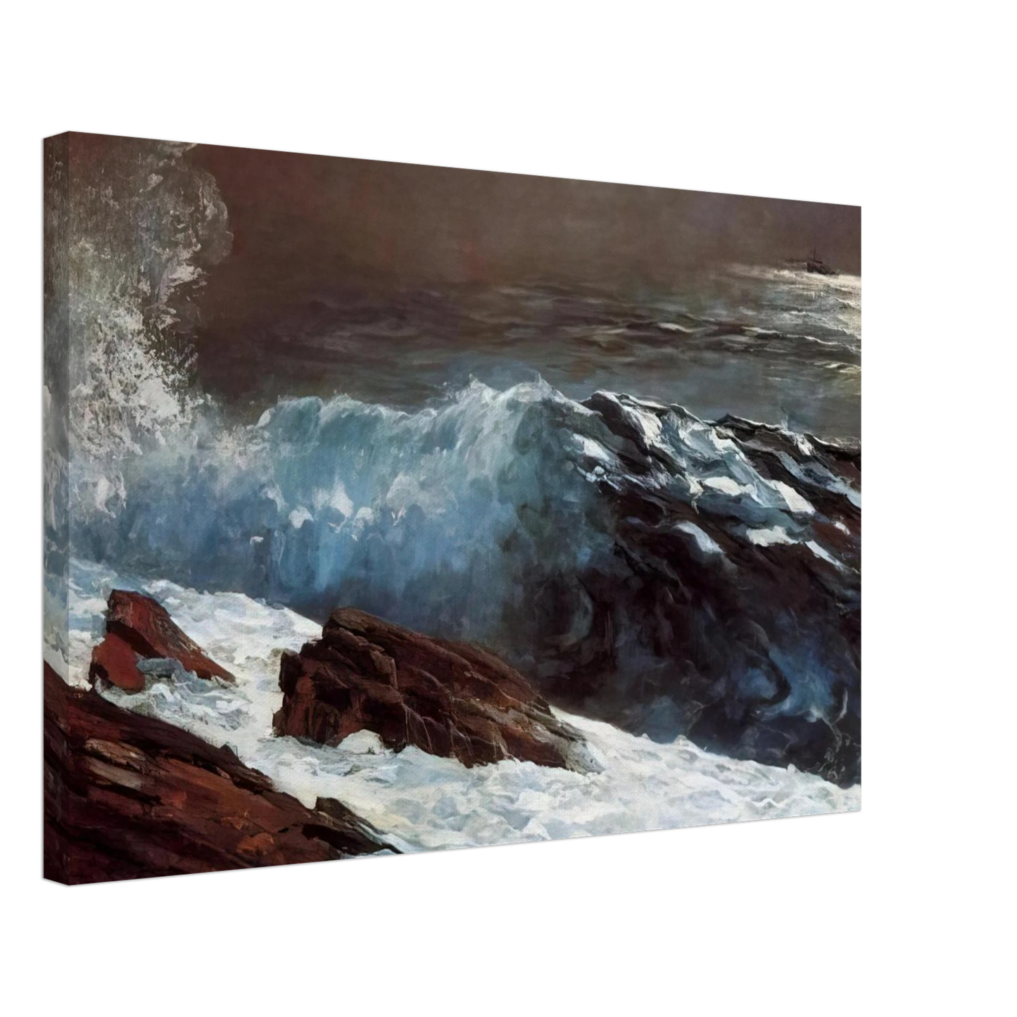 Winslow Homer - SUNLIGHT ON THE COAST Canvas - 70x100 cm / 28x40 inches-canvas