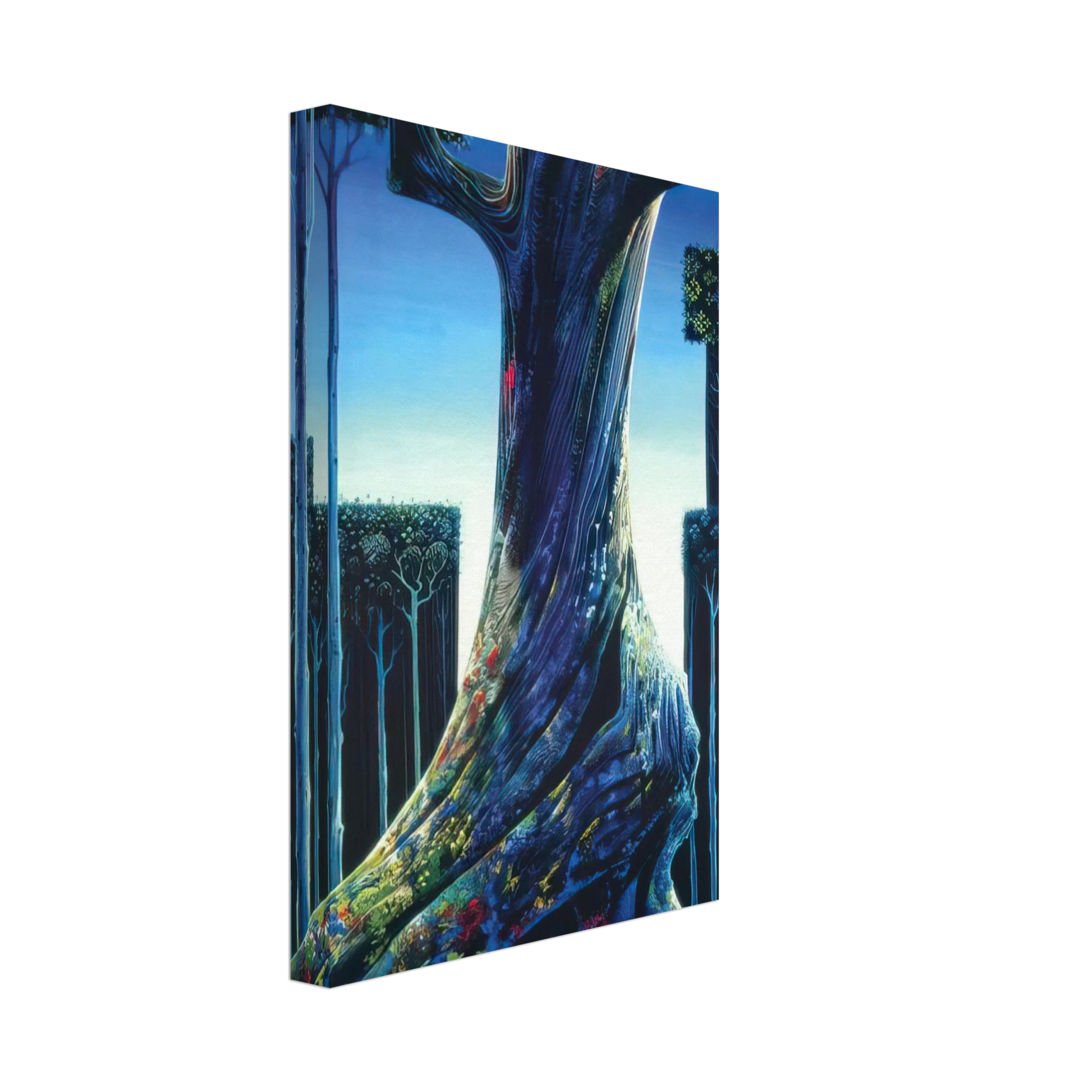 Eyvind Earle - Medieval Forest Canvas - 40x60 cm / 16x24 inches-canvas