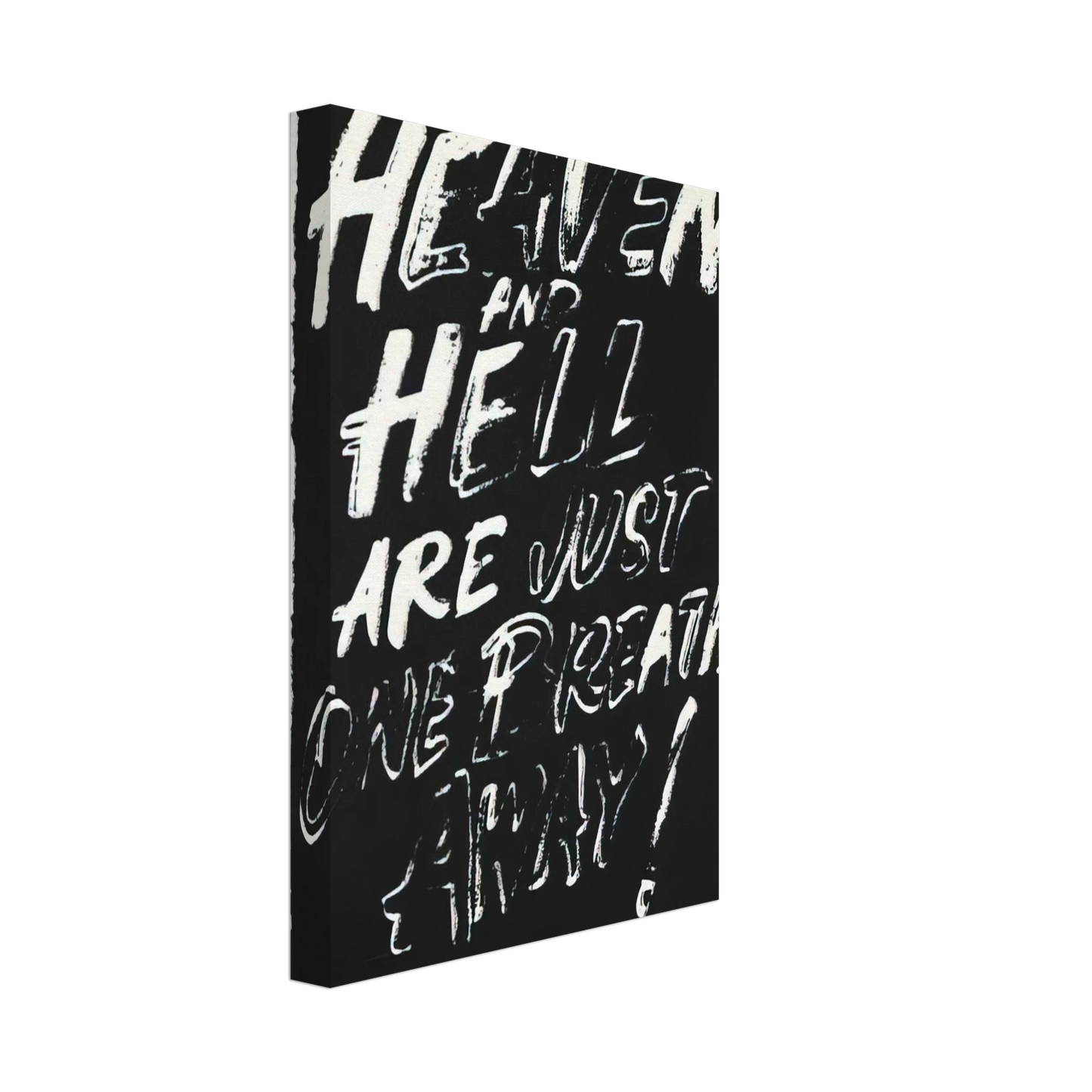 Andy Warhol - Heaven and Hell Are Just One Breath Away! Canvas - 70x100 cm / 28x40 inches-canvas