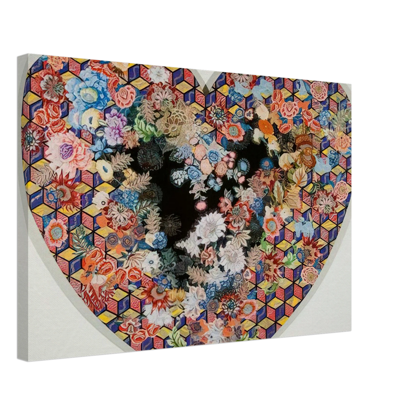 Miriam Schapiro - Heartland - 1985 Canvas - 70x100 cm / 28x40 inches-canvas