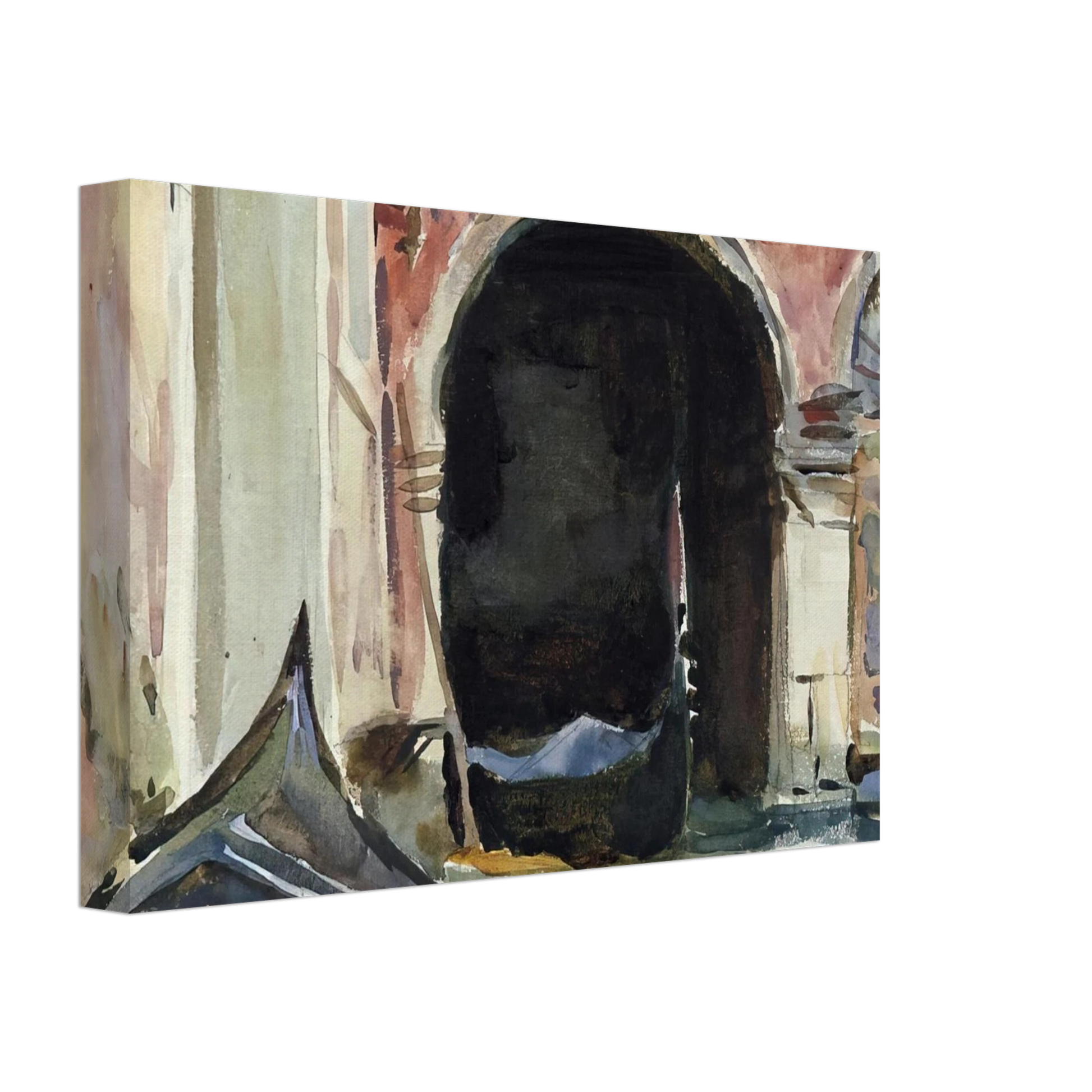 John Singer Sargent - Venetian Canal Canvas - 40x60 cm / 16x24 inches-canvas