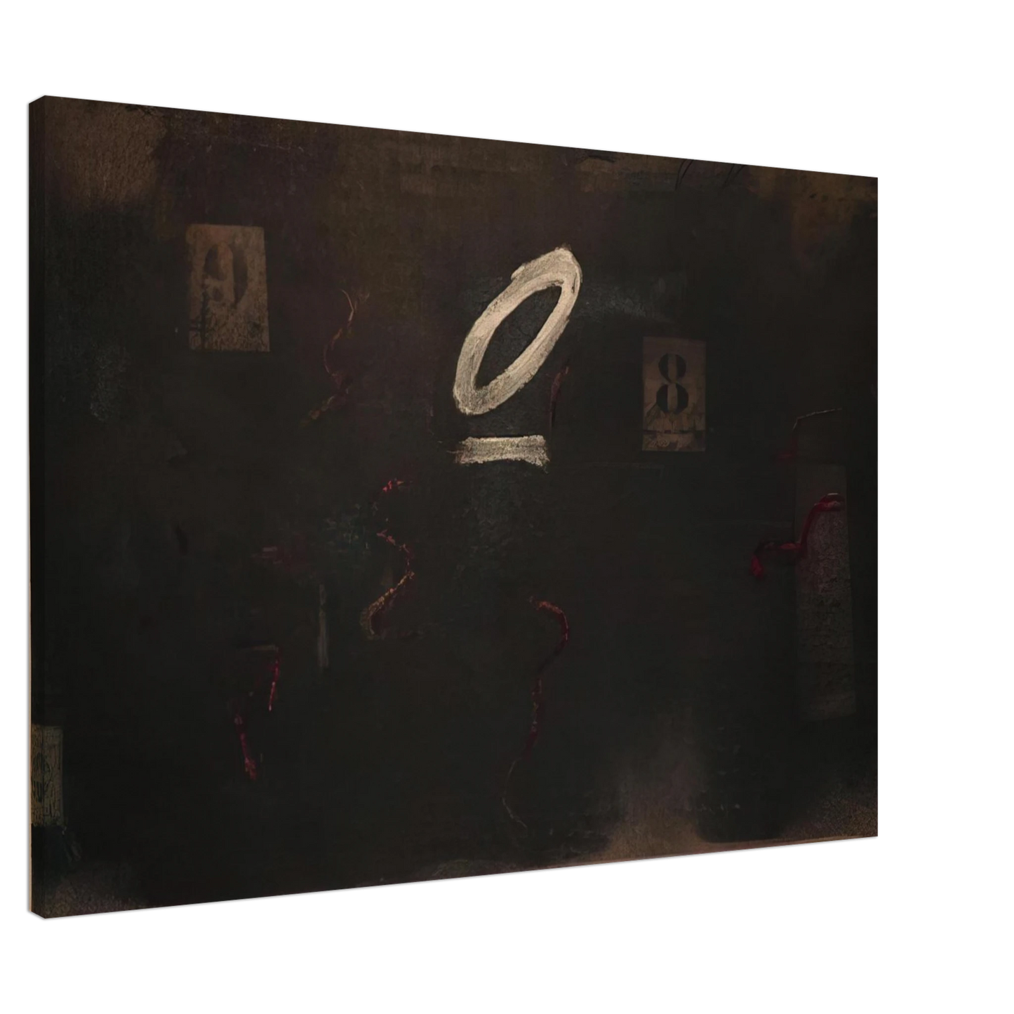 Antoni Tapies - SOUS ZERO 1979 Canvas - 20x30 cm / 8x12 inches-canvas