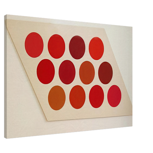 Thomas Downing - Red Twelve - 1965 Canvas - 20x30 cm / 8x12 inches-canvas