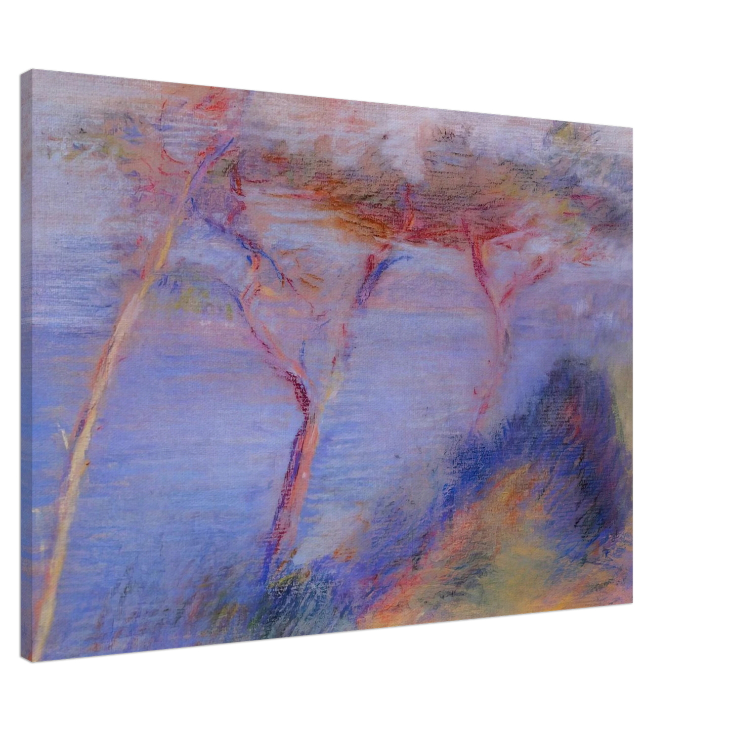 Henri-Edmond Cross - Landscape Canvas - 20x30 cm / 8x12 inches-canvas