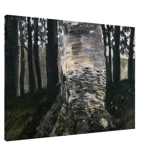 Gustav Klimt - BIRCH IN A FOREST Canvas - 20x30 cm / 8x12 inches-canvas