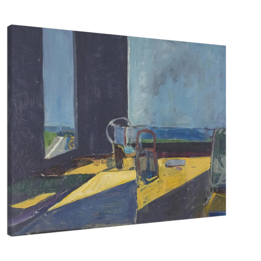 Richard Diebenkorn - Interior with View of the Ocean Canvas - 20x30 cm / 8x12 inches-canvas