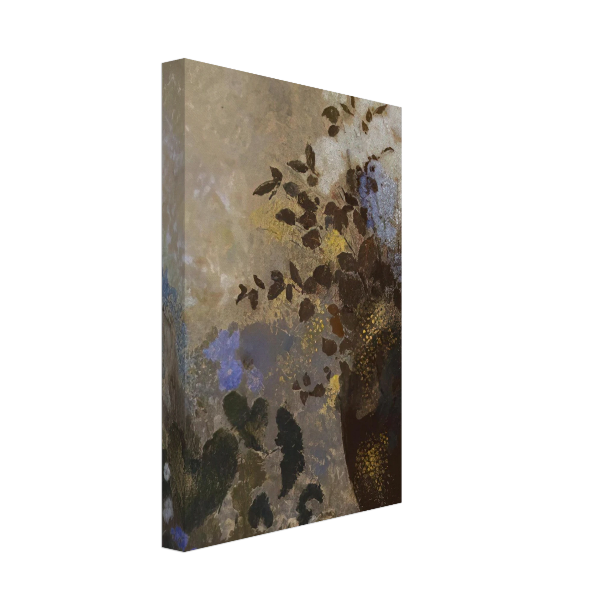 Odilon Redon - FLOWERS IN A BLACK VASE Canvas - 40x60 cm / 16x24 inches-canvas