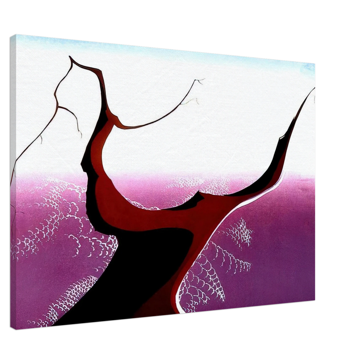 Eyvind Earle - Desert Tree Canvas - 20x30 cm / 8x12 inches-canvas