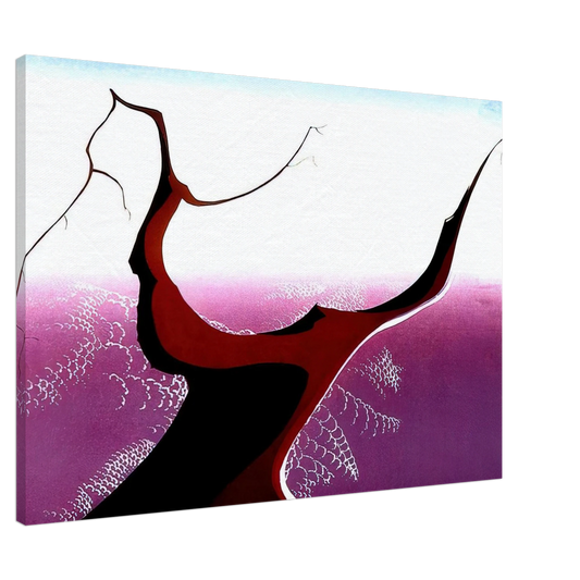 Eyvind Earle - Desert Tree Canvas - 20x30 cm / 8x12 inches-canvas