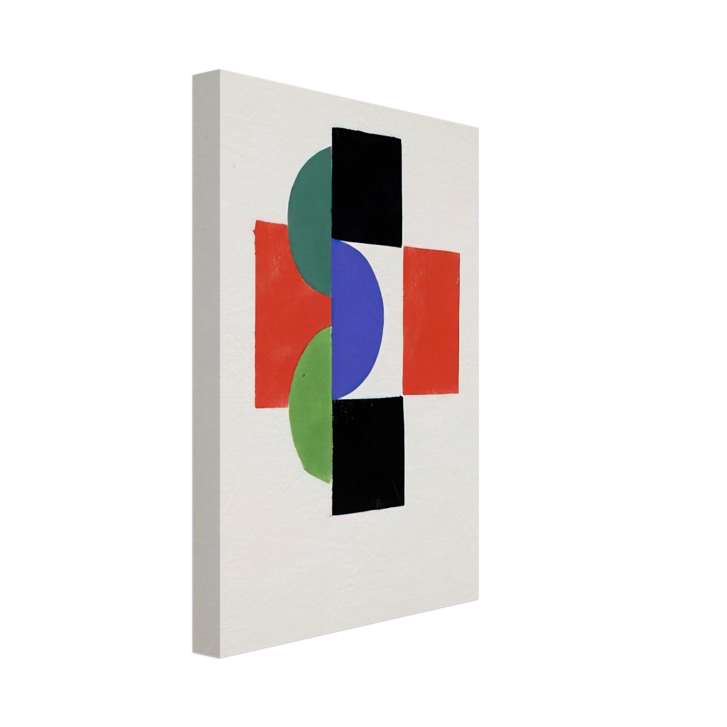 Sonia Delaunay - UNTITLED GOUACHE ILLUSTRATION FOR TRISTAN TZARA S LE FRUIT PERMIS 1956 Canvas - 40x60 cm / 16x24 inches-canvas