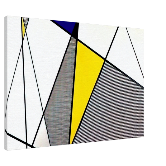 Roy Lichtenstein - PERFECT PAINTING 1 1985 Canvas - 20x30 cm / 8x12 inches-canvas