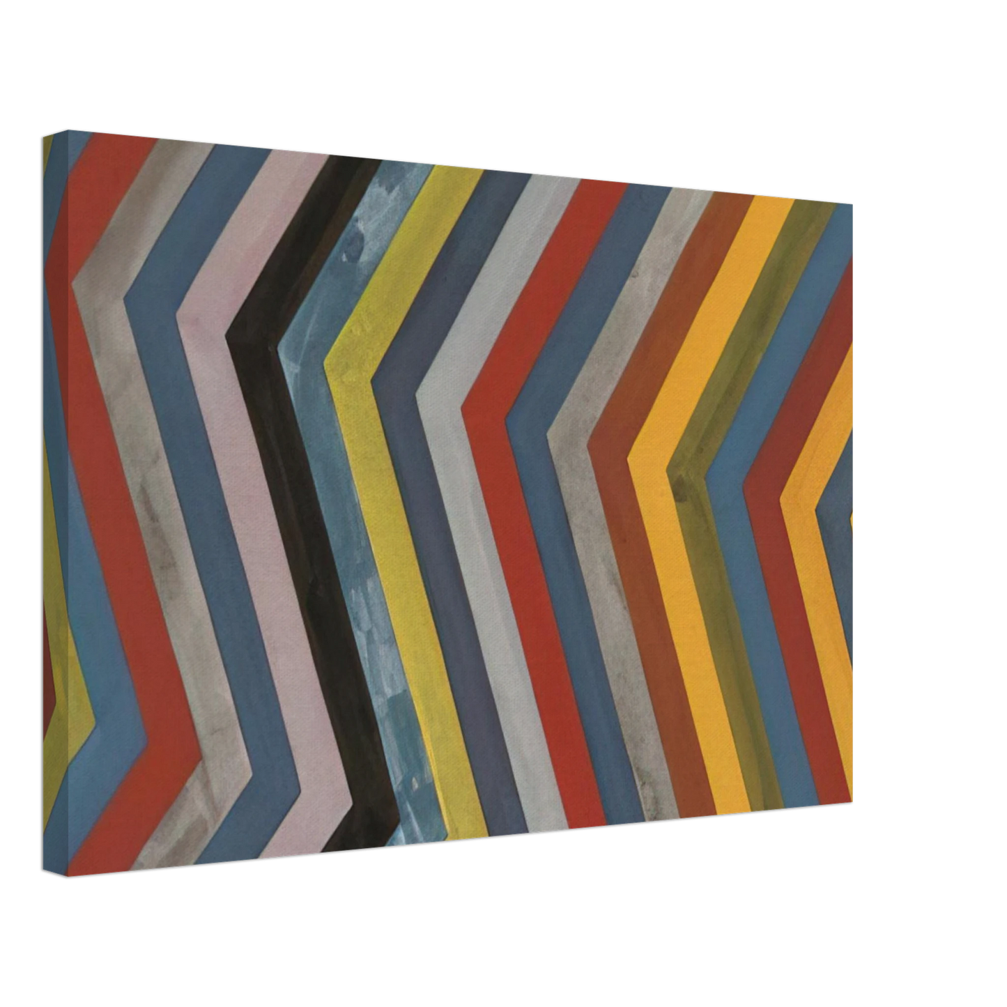 Sol LeWitt - Irregular Bands with Colors Superimposed Canvas - 40x60 cm / 16x24 inches-canvas