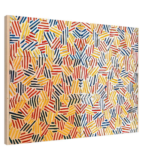 Jasper Johns - CORPSE AND MIRROR 1969 2 Canvas - 20x30 cm / 8x12 inches-canvas