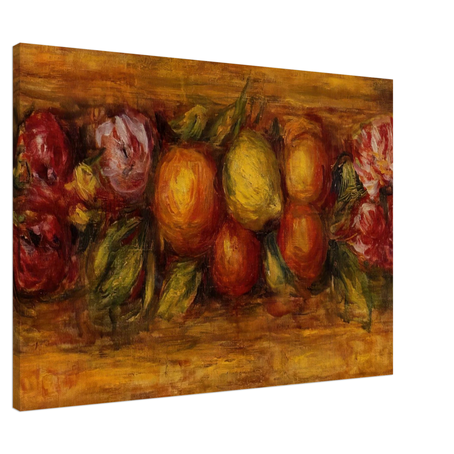 Pierre-Auguste Renoir - Garland of Fruit and Flowers Canvas - 20x30 cm / 8x12 inches-canvas