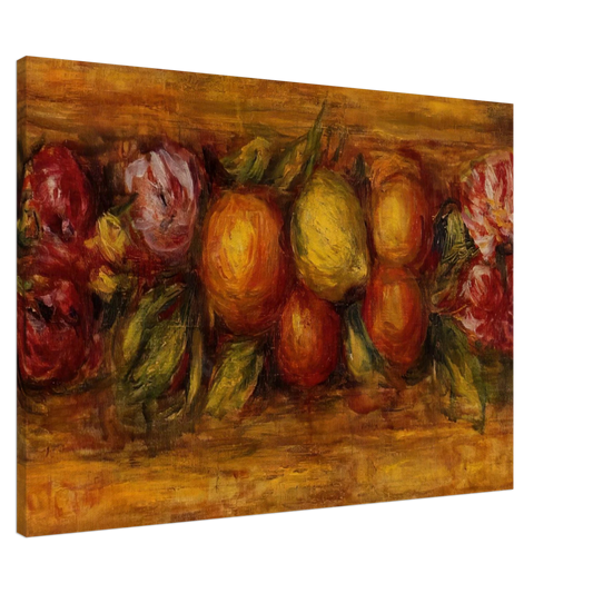 Pierre-Auguste Renoir - Garland of Fruit and Flowers Canvas - 20x30 cm / 8x12 inches-canvas