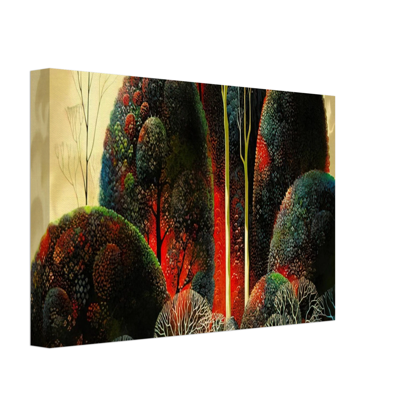 Eyvind Earle - California Orchid Canvas - 40x60 cm / 16x24 inches-canvas