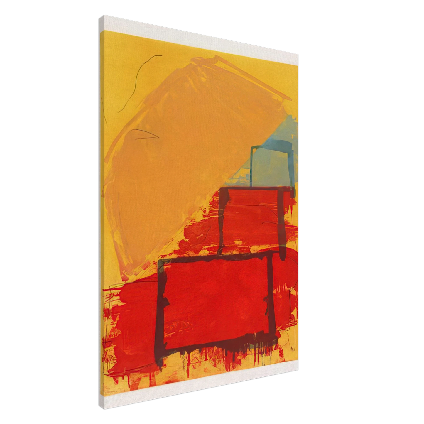 John Hoyland - Trickster - 1979 Canvas - 20x30 cm / 8x12 inches-canvas