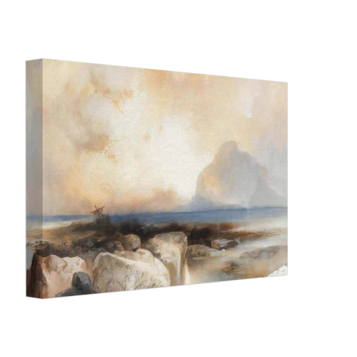 Thomas Moran - Seascape Canvas - 70x100 cm / 28x40 inches-canvas