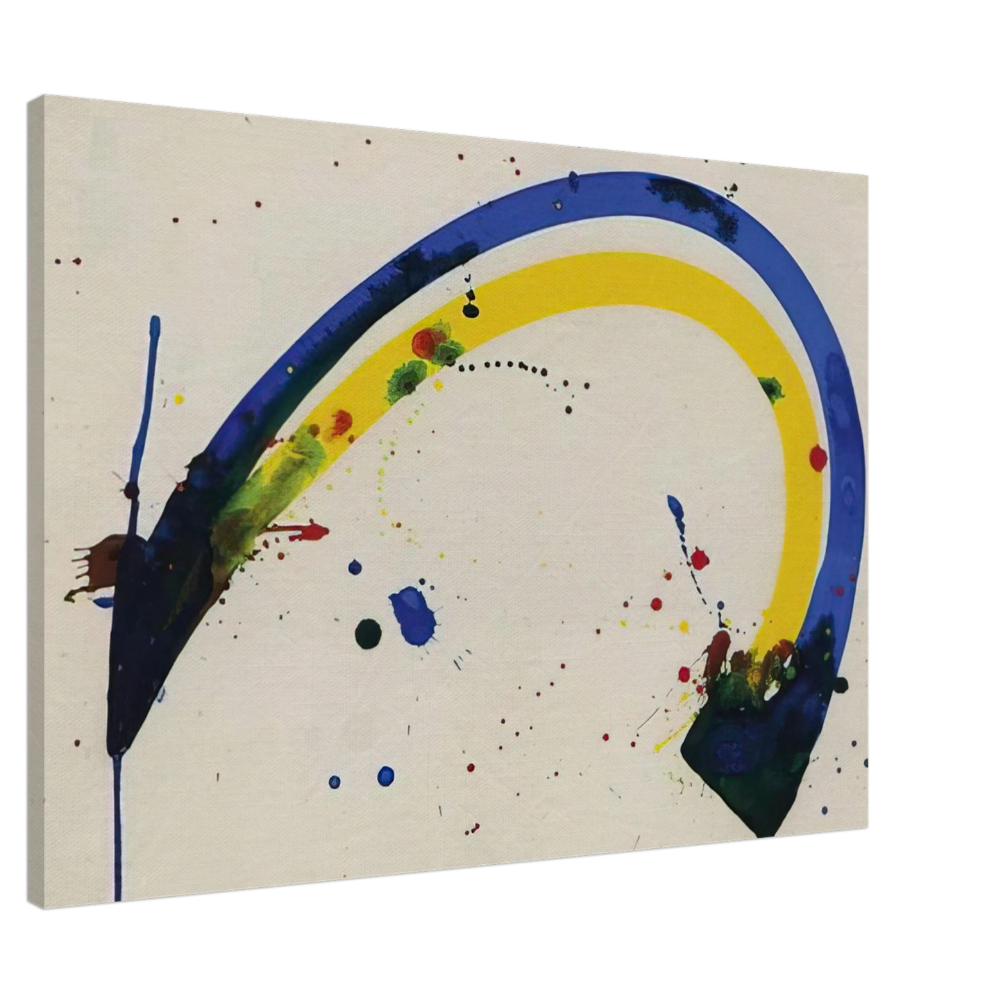 Sam Francis - Untitled  SF66-006  Canvas - 20x30 cm / 8x12 inches-canvas