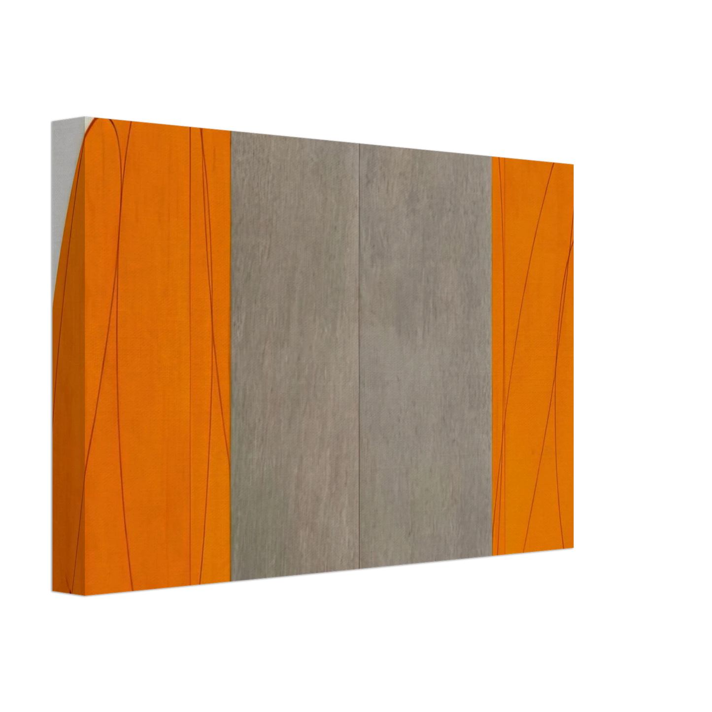 Robert Mangold - CURVED PLANE FIGURE VIII 1995 Canvas - 40x60 cm / 16x24 inches-canvas