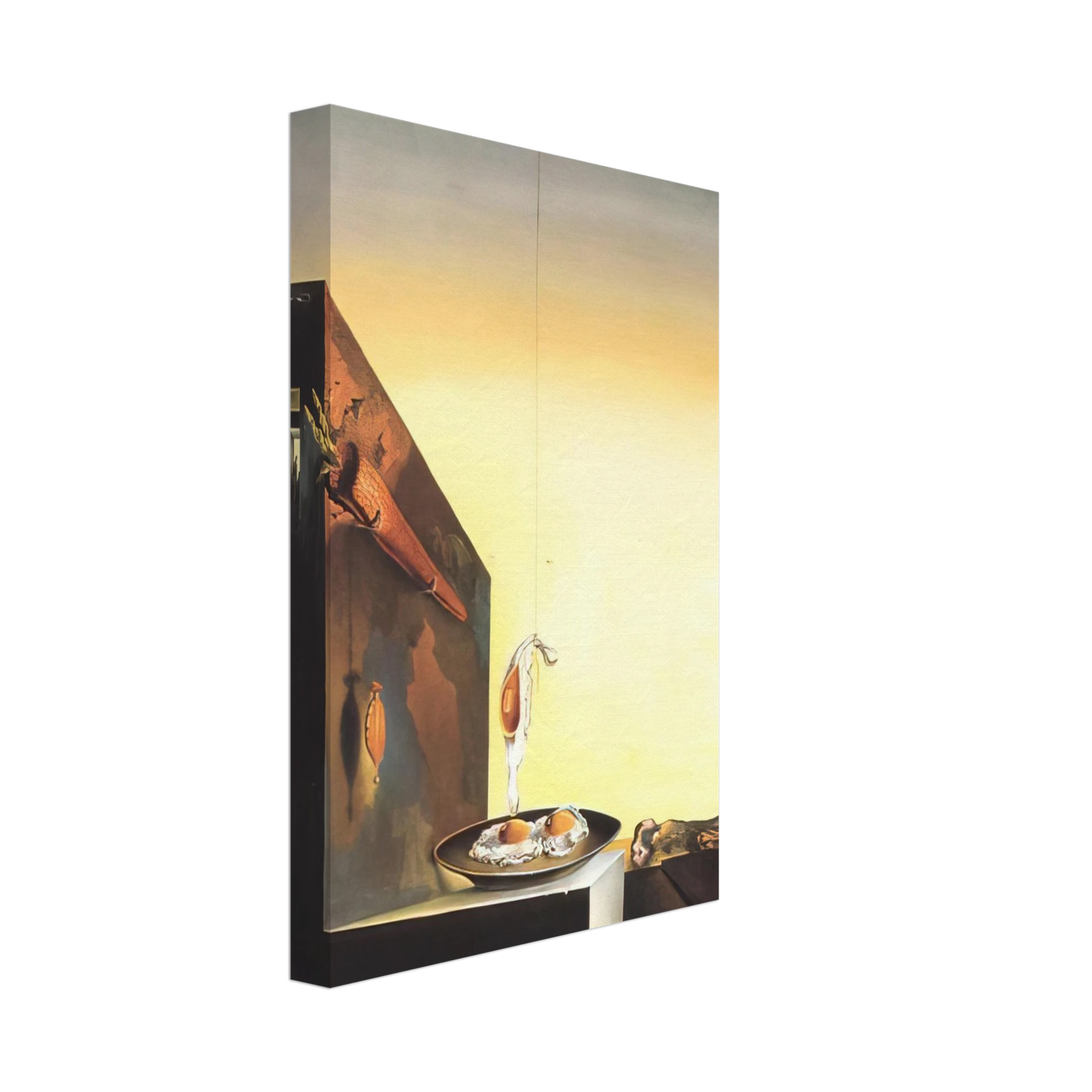 Salvador Dali - EGGS ON PLATE WITHOUT THE FLAT Canvas - 70x100 cm / 28x40 inches-canvas