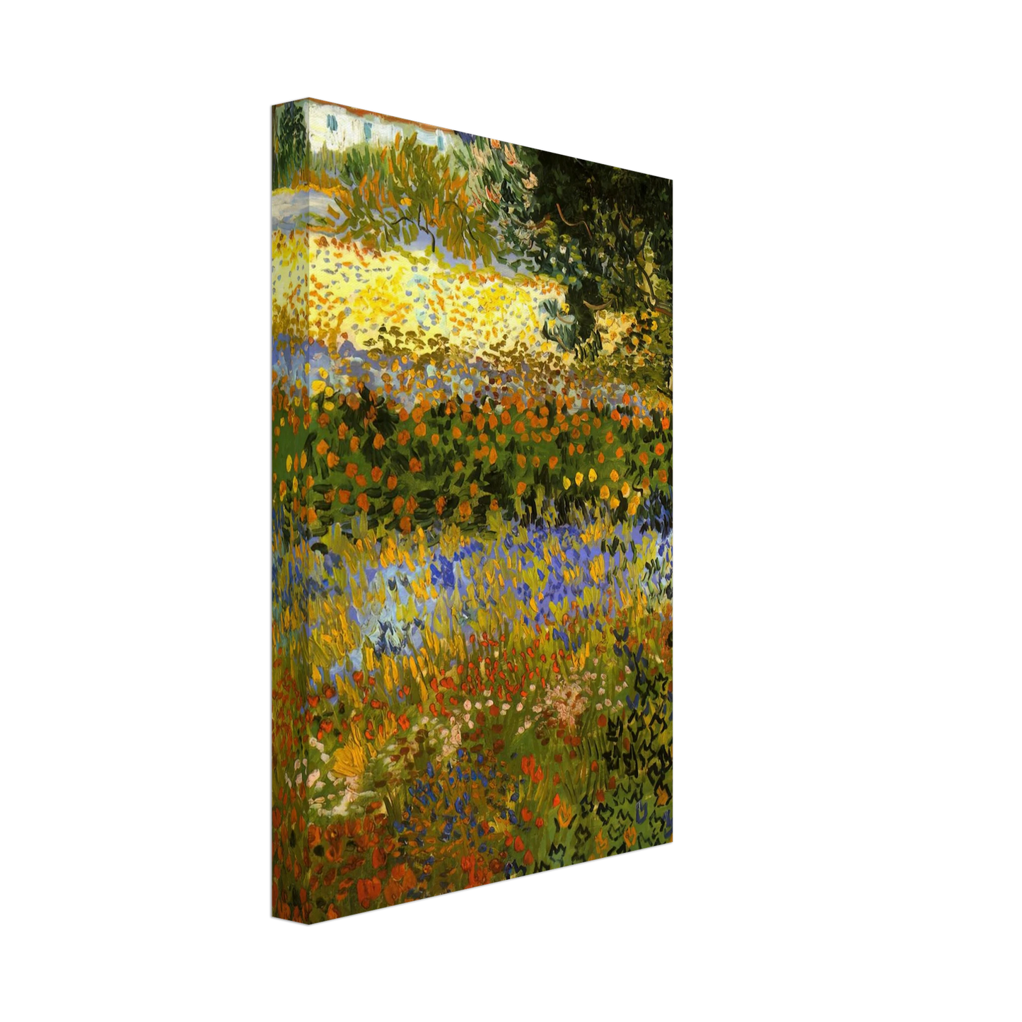 Vincent van Gogh - Flowering Garden Canvas - 70x100 cm / 28x40 inches-canvas