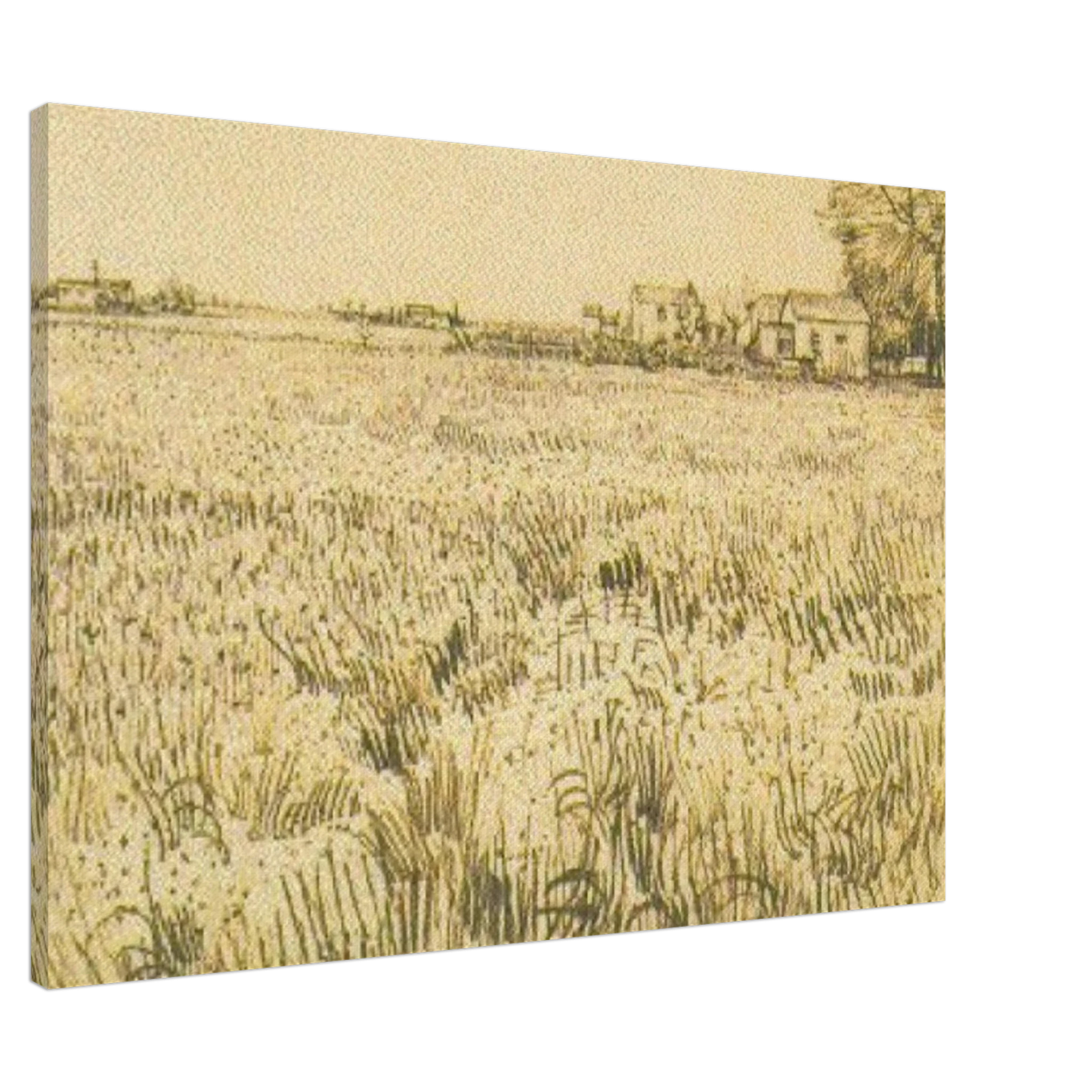 Vincent van Gogh - Meadow with Flowers Canvas - 20x30 cm / 8x12 inches-canvas