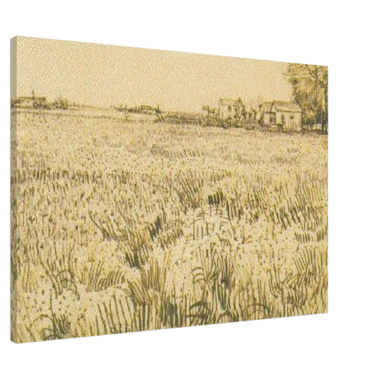 Vincent van Gogh - Meadow with Flowers Canvas - 20x30 cm / 8x12 inches-canvas