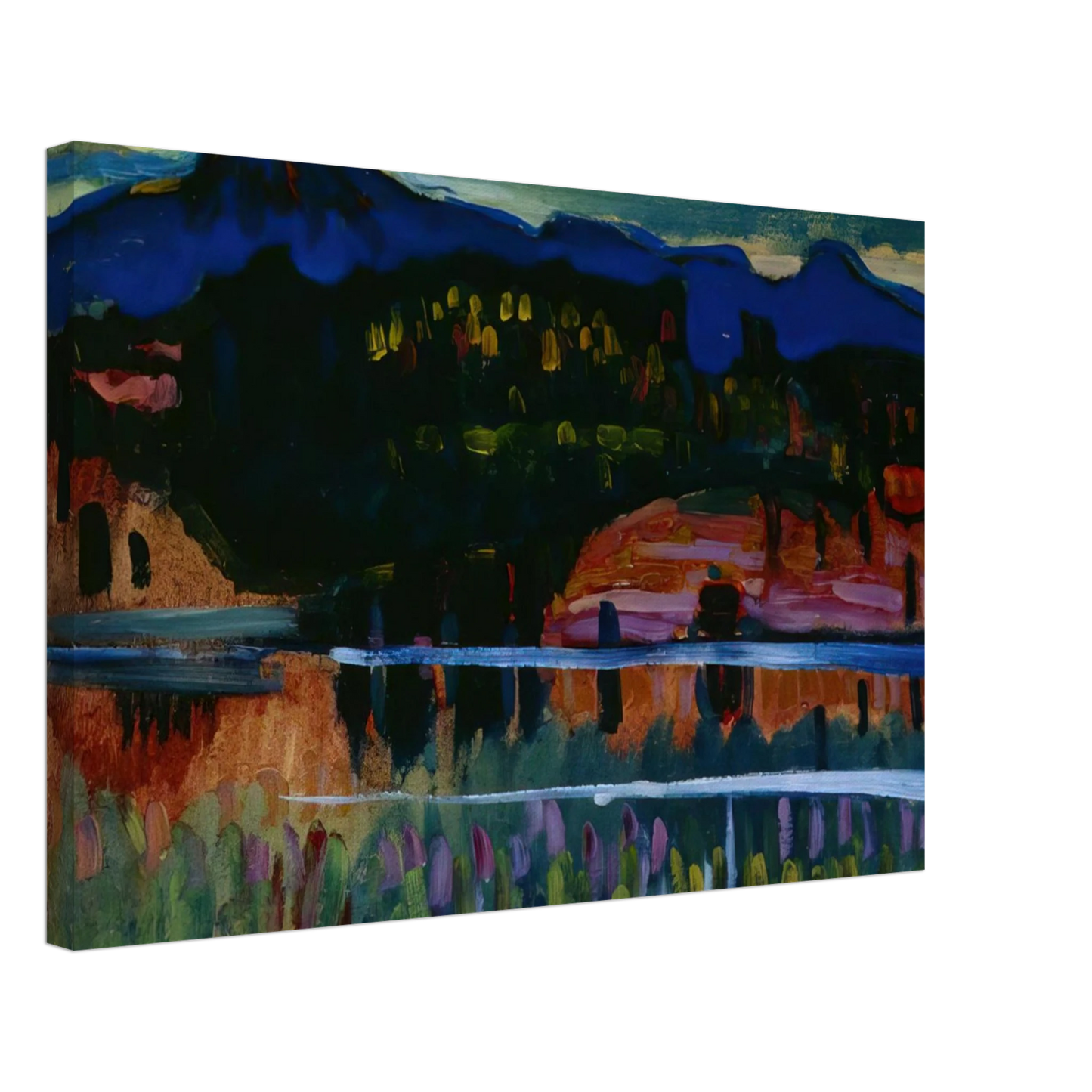 Wassily Kandinsky - MURNAU AM STAFFELSEE 1908 Canvas - 40x60 cm / 16x24 inches-canvas