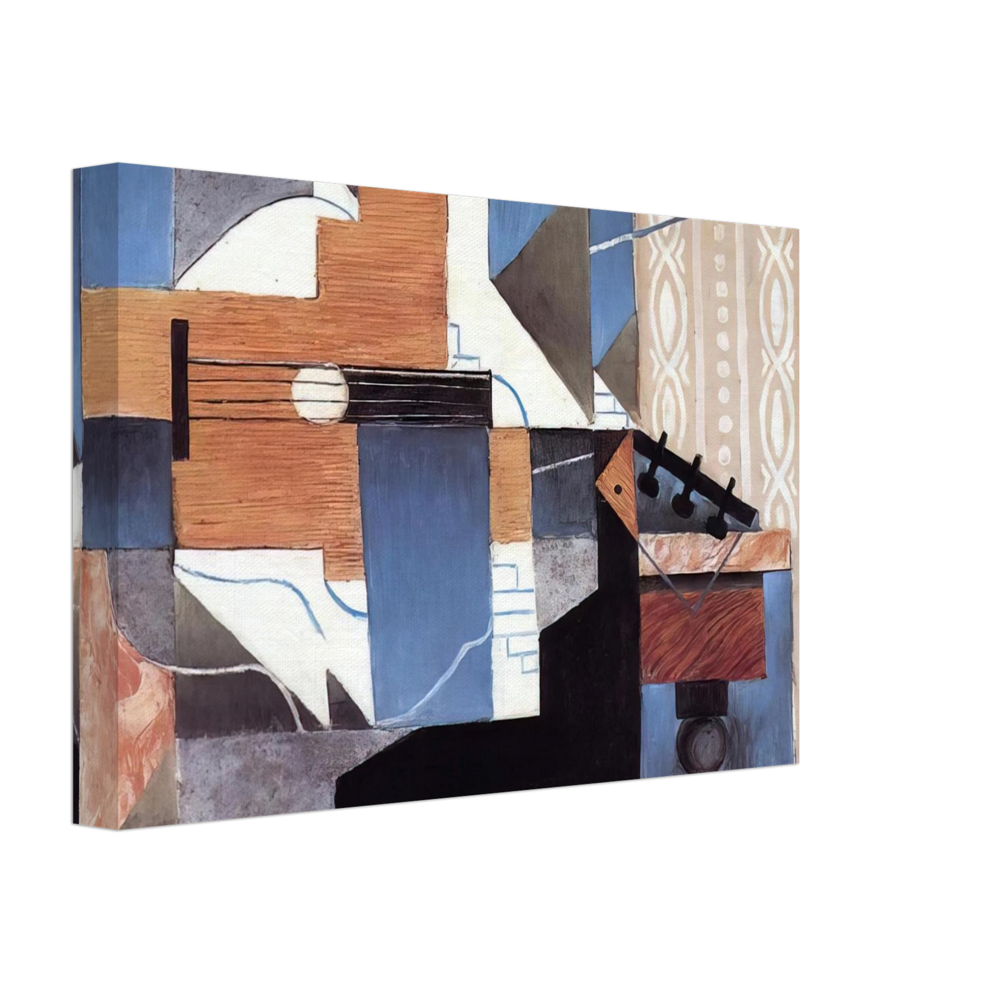Juan Gris - GUITAR ON THE TABLE 1913 Canvas - 40x60 cm / 16x24 inches-canvas