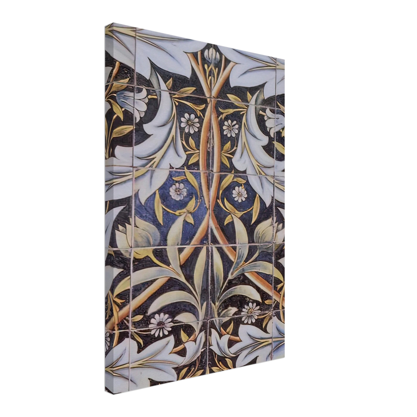 William Morris - PANEL OF CERAMIC TILES DESIGNED BY MORRIS AND PRODUCED BY WILLIAM DE MORGAN 1876 Canvas - 40x60 cm / 16x24 inches-canvas